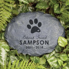 Personalized Beloved Friend Dog Memorial Garden Stone   553354186